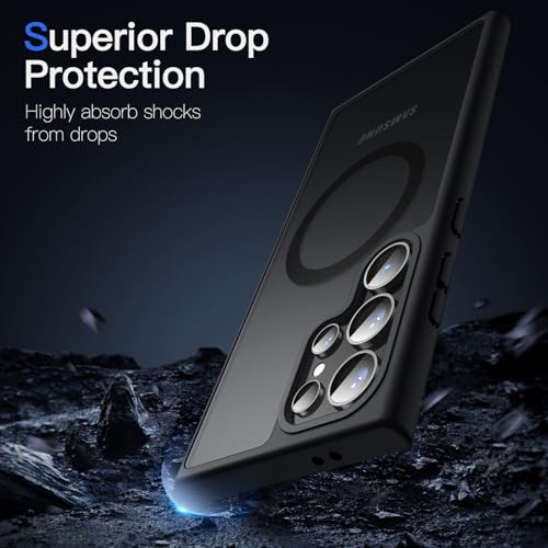 JETech Magnetic Case for Samsung Galaxy S24 Ultra, Black - color: Black, size: Galaxy S24 Ultra