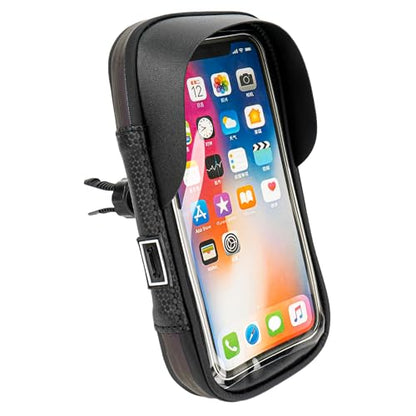 Waterproof Bike Phone Bag with Touchscreen, Bicycle Frame Phone Holder Fits Up to 7 Inch Phones, Cycling Top Tube Bag with Sun Visor for Road Bike & MTB - style: Minimalist, Sporty