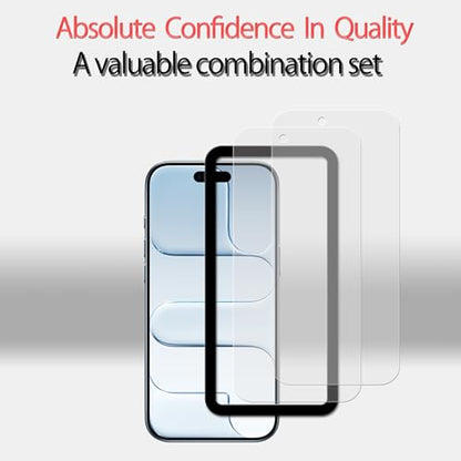 Anti Glare Matte Screen Protector For iPhone Air Tempered Glass Anti Fingerprint Film 2-Pack with Easy Alignment Tool