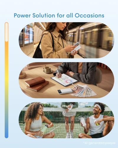 charmast Portable Charger,Fast Charging Power Bank - color: White