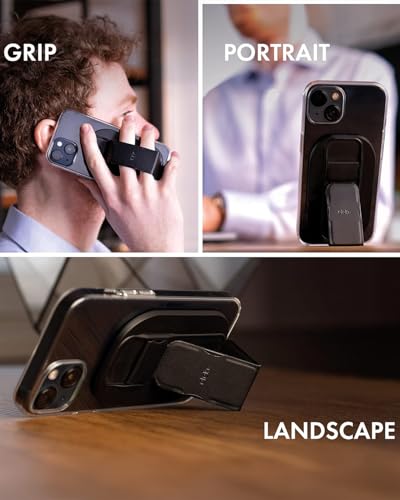 CLCKR for MagSafe Phone Grip Stand, Magnetic Phone Holder with Kickstand - color: Dark Blue