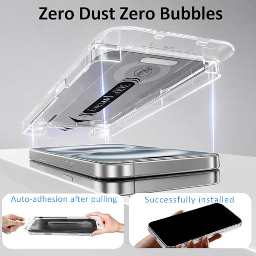 2 Pack 360° Privacy Screen for iPhone 16/15/15 Pro,Easy Install - size: 16/15/15 Pro