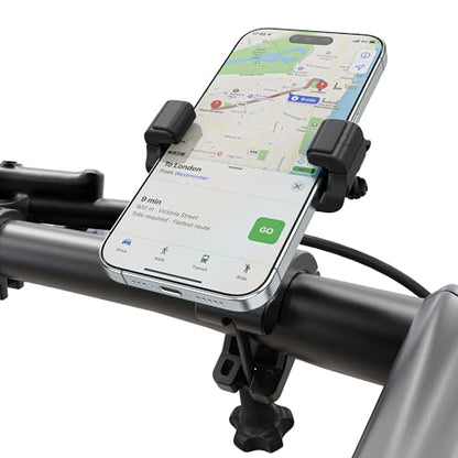 UPPEL Bike Phone Mount 360° Rotatable Bike Phone Holder Universal Cell Phone Bicycle Stand for iPhone and More 3.5-7 inch Cellphone - 2.1-3.5 in Width-Black