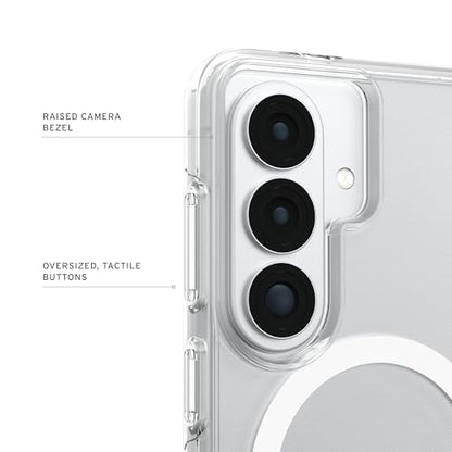 URBAN ARMOR GEAR UAG for Samsung Galaxy S26 Case 6.3" Scout Clear - Magnetic Charging Compatible Transparent Rugged Military Drop Tested Protective Cover, Ice/White - color: Scout Clear - Ice/White
