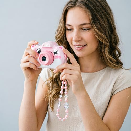 Beaded Phone Charm Lanyard Strap Girly Style Fixed Beads Pearl Lanyards - color: PH-yzhd-3