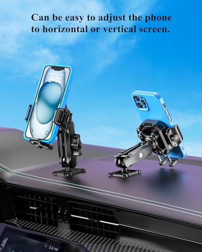 BRCOVAN Anti-Theft Phone Mount Holder with Vibration Dampener, 1s Locking