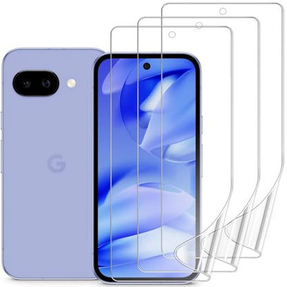 3 Pack Screen Protector for Google Pixel 9A 5G 6.3", HD Ultra-Thin Full Coverage Soft TPU Hydrogel Film Google Pixel 9A - Fingerprint ID Compatible, Self-Healing, Touch Sensitive - size: Google Pixel 9A