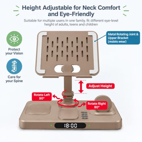 Wireless Charging Station for Apple Devices, Only for Apple Watch Charging - color: Coffee