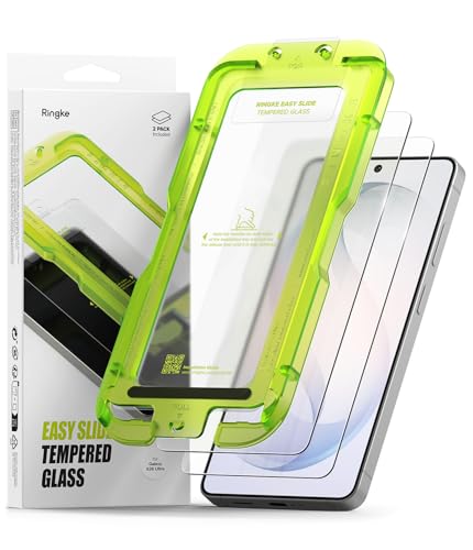 Ringke for Samsung Galaxy S26 Ultra Screen Protector [Easy Slide, 2 Pack] | Easy Installation with Alignment Tool, Case Friendly Premium 9H Hardness Tempered Glass - size: Galaxy S26 Ultra
