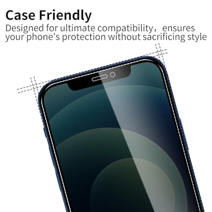 3 Pack Privacy Screen Protector for iPhone 12 Mini with 3 Pack Camera Lens Protector, 9H Hardness Double Shatterproof Anti-Spy Tempered Glass Film, Easy Installation - size: iPhone 12 Mini