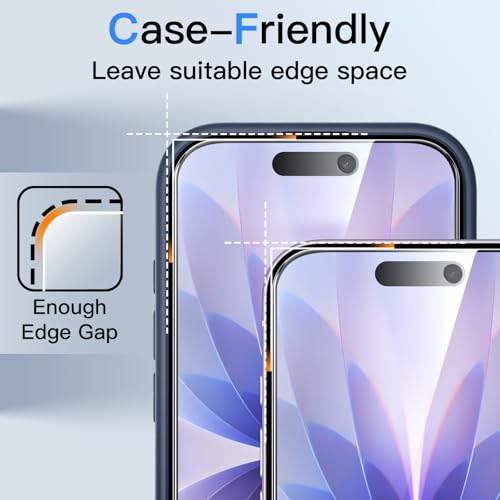 JETech Privacy Screen Protector for iPhone 17, 2-Pack - size: iPhone 17