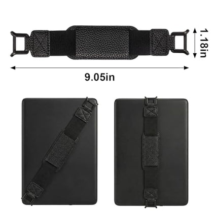 Threetols Hand Strap for Kindle Accessories Comfy Silicone Grip Alternative to Case or Cover Fits Versatile and Lightweight Finger Grip Holder(Black) - color: style 1