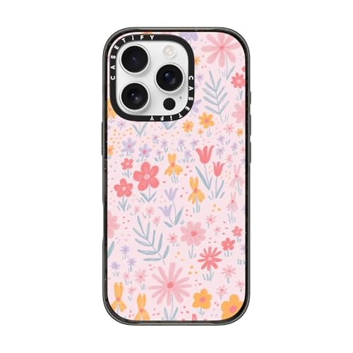 CASETiFY for iPhone 16 Pro Case - Impact | Slim Fit | 8.2 ft. 4X Military Grade Drop Protection | Maddie's Florals by Ivory Paper Co | Black - color: Maddie's Florals, size: Iphone 16 Pro (6.3")