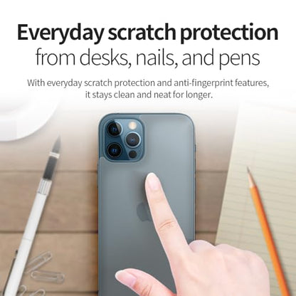 skoko [4 Pcs in 2Pack Matte Back & Side Edge Full Body Cover Protective Film with Slim Lens around Cover for iPhone 17 Pro, Bubble-Free, Easy Attachment, TPU-Like Screen Protector
