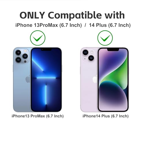 Matte Privacy Screen Protector for iPhone 13ProMax and iPhone 14Plus Screen Protector Anti-Glare, Anti-Spy Tempered Glass Film, Smooth and Responsive Touch Anti-Scratch Glass
