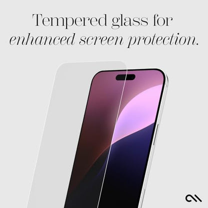 Case-Mate iPhone 16 Plus Screen Protector - Anti-Scratch Tempered Glass with Shatter Protection - Durable 9H Glass with Touch Sensitivity, Ultra High Clarity, Case Friendly, and Easy to Apply - Clear - size: iPhone 16 Plus