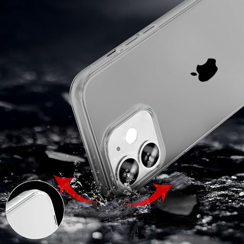 TENOC Phone Case Compatible with iPhone 11, Gray Case Clear Shockproof Protective Bumper Slim Cover for 6.1 Inch - color: Clear Gray, size: iPhone 11
