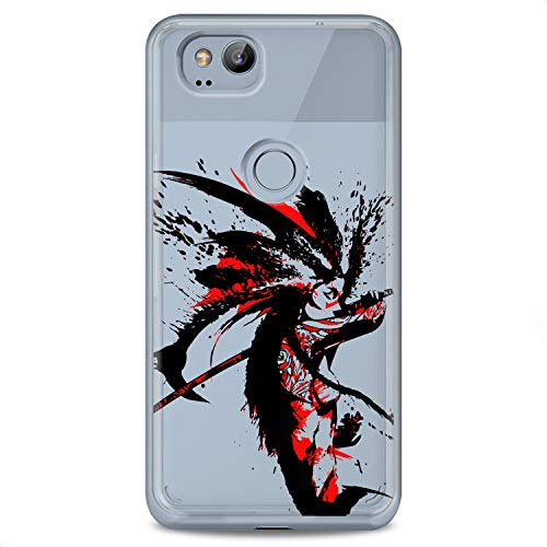 TPU Case Compatible for Google Pixel 9 8 Pro 7a 6a 5a XL 4a 5G 2 XL 3 XL 3a Drawing Woman Samurai Soft Clear Gorgeous Flexible Silicone Cute Print Splash Paint Slim fit Design Fighter Lady - color: Drawing Woman Samurai