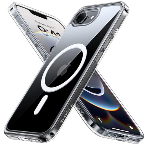 TORRAS for iPhone 16e Case/iPhone 17e Case Clear, Never Yellow, Magnetic Phone Case, 16FT Military Grade Drop Protection, Slim Transparent Anti-Scratch Cover for iPhone17e Phone Case 6.1", Clear - color: Clear, size: iPhone 16e