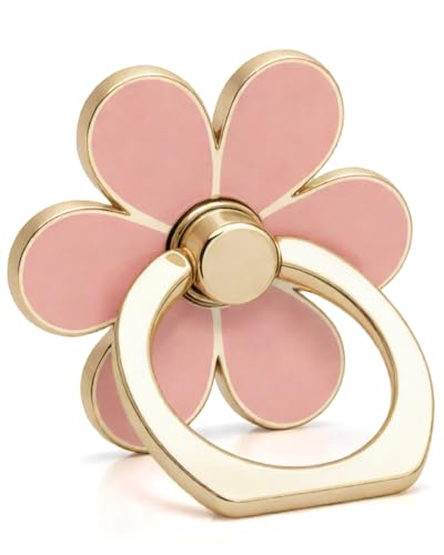 NXVX Phone Ring Holder, Pink 360° Rotating Finger Grip & Kickstand - color: pink