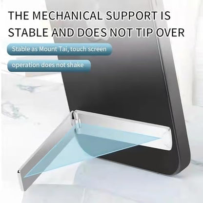 Yoidesu Phone Kickstand, Ultra Thin Adjustable Angle Phone Vertical and Horizontal Stand, Shiny Fashionable Metal Sticky Foldable Smartphone Stand for Any Cell Phone (Rose - color: Rose Red