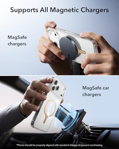ESR for MagSafe Sticker, MagSafe Ring for iPhone 18 Pro Max/17-12 - color: Titanium
