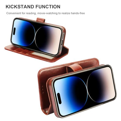 Bocasal for MagSafe Wallet Case Card Holder for iPhone 14 Pro Max Brown - color: Brown for MagSafe