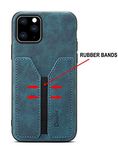 SINIANL Compatible with iPhone 11 Card Case, Ultra Slim Shockproof Leather Credit Card Holder Slot Money Pocket Case, Protective Bumper Phone Cover Blue - color: Blue, size: Compatible with iPhone 11