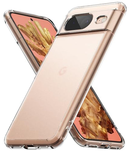 Ringke for Google Pixel 8 Case [Fusion Matte Clear] | Oil & Dirt Resistant, Anti-Fingerprint Technology Prevents Oily Smudges, Frosted Coating Feels Velvety Soft - size: Pixel 8
