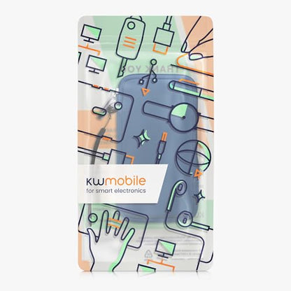 kwmobile Universal Phone Pouch Size XL - 6.7/6.8" - Neoprene Smartphone Pouch with Zip - Water-Repellent Mobile Phone Case - Sleeve in Blue - color: blue, size: XL - 6.7/6.8"