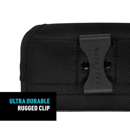 Nite Ize Clip Case Sideways Universal Rugged Holster - Belt Clip Phone Case for Easy Access - Heavy Duty & Protective - Multi-Purpose - Durable Design - Horizontal, XL | Easy Access - Heavy Duty & Protective - Multi-Purpose - Durable Design - Horizontal,