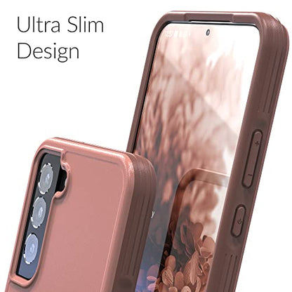 Crave for Galaxy S22 Plus Case, Shockproof Protection Dual Layer Case for Samsung Galaxy S22 Plus (6.6 inch) - Blush - color: Blush
