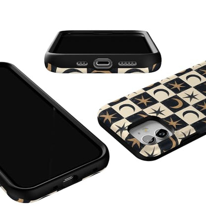 Casely iPhone 12 Mini Case | Mystic Moonstar | Black Celestial | Bold Protective Design | MagSafe Compatible Design - color: Mystic Moonstar | Black Celestial, size: Iphone 12 Mini