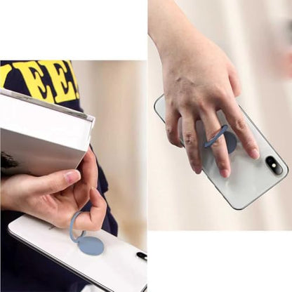TENOC Phone Grip Sticky 360° Rotation Universal Stand Finger Ring Holder Slim Kickstand for Cell Phone Case, Blue