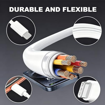 1ft USB C to USB C Cable Short, 2Pack 60W Fast Charging Data Transfer Cable - size: 1FT, style: USBC to USBC