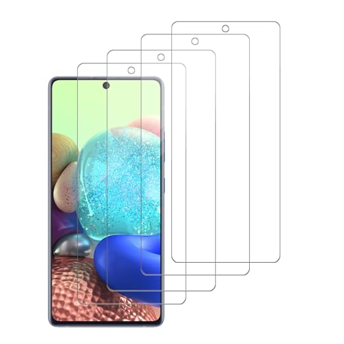 4 Pack Glass Screen Protector Compatible for Samsung Galaxy A71 5G / SM-A716 A716U A716A A7160 A716D [9H Hardness]-HD Screen Tempered Glass, Scratch Resistant,Easy Install [Case Friendly] - size: Galaxy A71 5G
