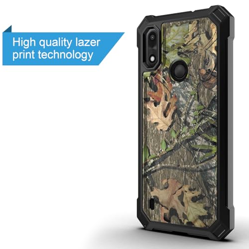 for Gabb Phone 4 Case/Gabb Phone 4 Cover w/[Built-in Screen Protector] Dual Layer Shockproof [Military-Grade][Full-Body] Protective Cover for Teen Women Man Boy Girl Hunt Tree Camo Leaf Design - color: BLD IN TREE BROWN