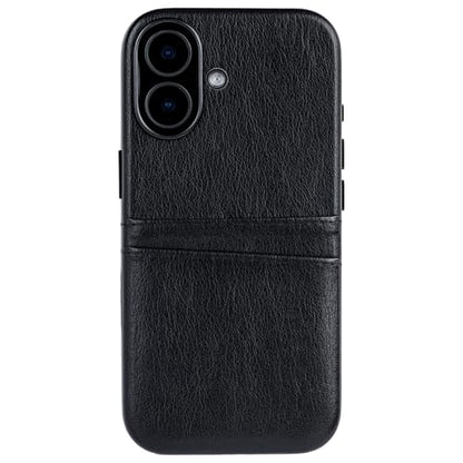 Dockem Card Case for iPhone 17 with Magnetic Mounting Plate, Camera Control Button, Wallet with 2 Holder Slots: M2 Exec Premium Synthetic Leather (Black) - color: Black, size: 17