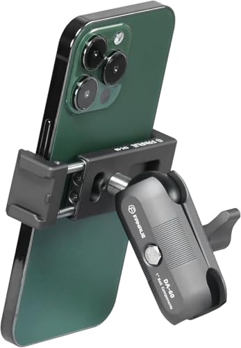 FANAUE Aluminum Bike Phone Holder with 1" Ball for Smartphones with a Width of 2.3" to 3.7", Compatible with RAM Mounts B Size Double Socket Arm & Motorcycle Phone Mount [150mph Wind Anti-Shake]