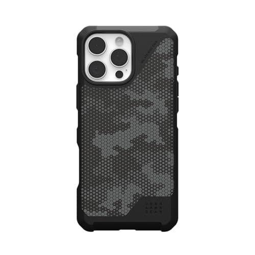 URBAN ARMOR GEAR UAG Designed for iPhone 16 Pro Max Case 6.9" Metropolis LT - Compatible with MagSafe Charging Rugged Shockproof Anti-Slip Military Grade Protective Cover, Micro Hex Camo Graphite - color: Metropolis LT - Micro Hex Camo Graphite