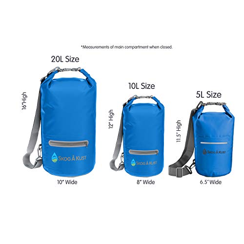 Skog Å Kust DrySak Roll Top Waterproof Bag, 5, 10 & 20 Liter - color: Navy Blue, size: 5 Liter