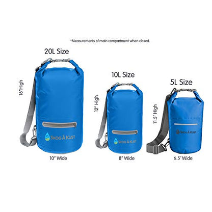 Skog Å Kust DrySak Roll Top Waterproof Bag, 5, 10 & 20 Liter - color: Navy Blue, size: 5 Liter