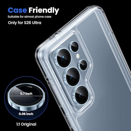 WSKEN for Samsung Galaxy S26 Ultra Camera Lens Protector - Ultra Thin - color: Blue
