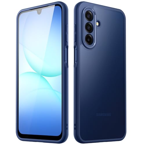 JETech Matte Case for Samsung Galaxy A17, Blue | Military-Grade Protection, Frosted Matte Back, Anti-Fingerprint Finish, Shockproof Design - color: Blue