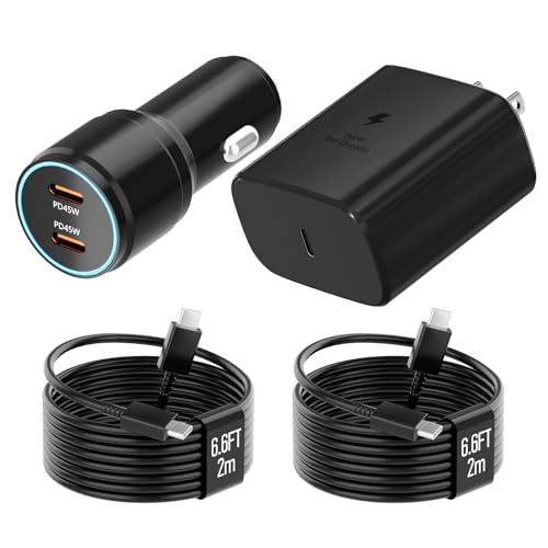 Samsung 45W USB-C Charger, 45W PPS Super Fast USB-C Wall/Car Charger