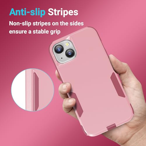jaroco Magnetic for iPhone 13&14&15 Case Heavy Duty Rugged Dual-Layer Pink - color: Pink, size: iPhone 13&14&15