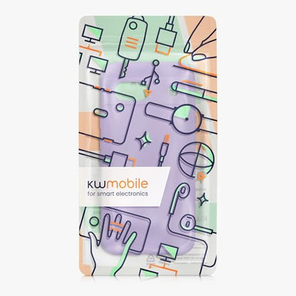 kwmobile Case Compatible with Google Pixel 8a Case - Protective Slim TPU Phone Cover - Soft Matte Finish - Violet Purple - color: violet purple
