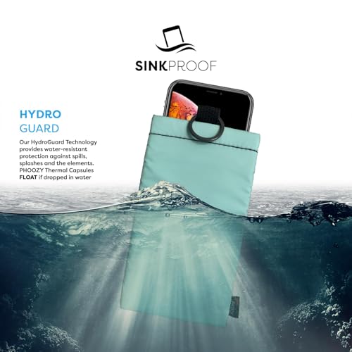 PHOOZY Apollo II Thermal Phone Case with NASA-Derived Technology - Extends Battery Life 4X in Hot or Cold Weather - Military Grade 8-Foot Drop Protection Insulated Pouch - Large Mint - color: Apollo II Mint, size: LARGE