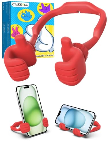 Gifts for Teens Christmas Stocking Stuffers for Adults Girls Phone Holder - color: Red