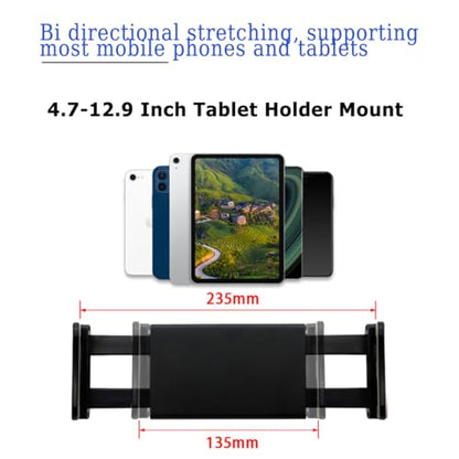 Drone Tablet Mount, Adjustable 4.7-12.9" Bracket for DJI Controllers